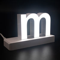 アクリサンデー ａｂｃＭＩＸ　マグネット連結文字　ＨＡ１００シリーズ　アルファベット小文字　【ｍ】 112051 1個（直送品）