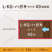 セキセイ ポケットアルバムフレームL40 ローズ LA-3740-23 3個（直送品）