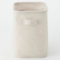 無印良品 ポリエステル麻 ソフトボックス 長方形 中 ハーフ 約幅18.5×奥行26×高さ26cm 1セット（2個） 良品計画