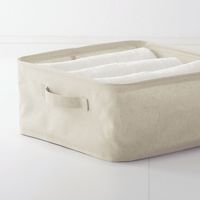 無印良品 ポリエステル麻 ソフトボックス 角型 小 約幅35×奥行35×高さ16cm 良品計画