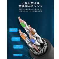 LANケーブル 1m Cat.8 40Gbps 2000MHz SSTP IK-8917 1本 VENTION