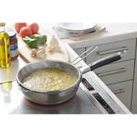 ヨシカワ フライパン用茹でものザル25cm 2004443 1個