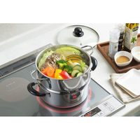 ヨシカワ 蒸しごよみ 二段蒸し器20cm IH対応 4209360 1個（直送品）