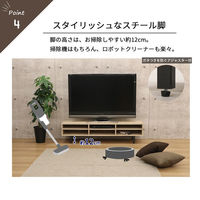 エイ・アイ・エス スチールレッグ TV台 オープン 幅1499×奥行414×高さ385mm ナチュラル SLT-1541 NA 1台（直送品）