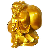 みはし 金色布袋像 FRP製 化粧箱付き Sサイズ 高さ21cm NZA002S 1個（直送品）