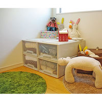 サンコープラスチック Think 衣装ケース 補強枠付き LM ソフトベージュ(セット販売：2個) 4547883510432（直送品）