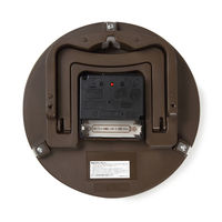 ノア精密 MAG 電波置掛両用クロック ブラウン W-731 BR-Z 1個（直送品）