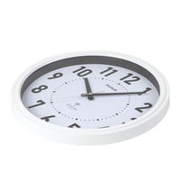 ノア精密 MAG 電波掛時計 ケレス ホワイト W-763 WH-Z 1個（直送品）