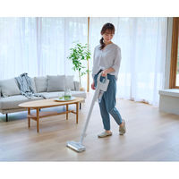 アイリスオーヤマ 充電式サイクロンスティッククリーナー daspo SCD-190P-W 1台（直送品）