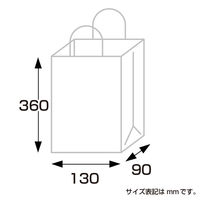 ササガワ 手提げ袋スリム130×90×360金10 50-6931 1包（直送品）