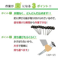 第一ビニール 防草シート押さえ楽釘10本入15cm 4968438023403 1個（直送品）