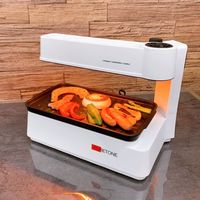イトウ コンパクト無煙調理器 ホワイト HTG-375 WH 1セット（4台）（直送品）