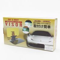 イトウ 昼夜兼用カーサンバイザー（ボタン式伸縮タイプ/2.5mm ブラック） 33074 1セット（24個）（直送品）