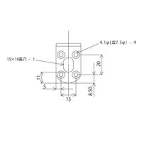 和気産業 取付用 補助金具ステイ BSー607 NO7 クローム BS-607 1セット(2個)（直送品）