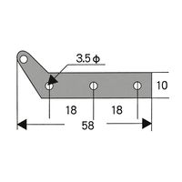 和気産業 ヘの字丁番 VF-085 1個（直送品）