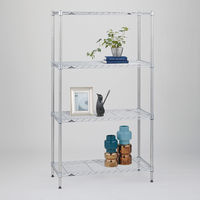 【軒先渡し】エレクター　ベーシックシリーズ　ワイヤーシェルフ　幅750×奥行600mm クローム B2430C1 1枚（直送品）