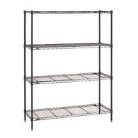 【軒先渡し】エレクター　ベーシックシリーズ　ポール　高さ1000mm ブラック B40PB2　1組2本（直送品）