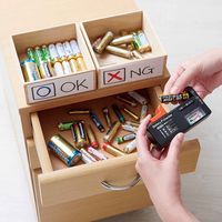 アイメディア 電池チェッカー アナログ 電源不要 電池 乾電池 337558 1個（直送品）