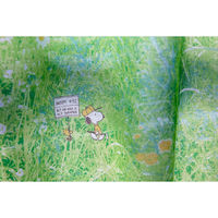 スミノエ PEANUTS レースカーテン フィールドボイル 1000×1760mm グリーン 4549781291444 1枚（直送品）