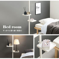 【軒先渡し】萩原 突っ張りポールラック 幅430×奥行430×高さ2000～2650ｍｍ ブラックブラウン KTR-3117BB 1台（直送品）