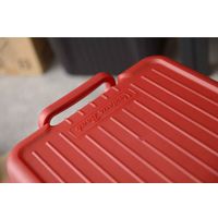 SANKA 収納ボックス 座れる 幅59×奥行39×高さ38cm ベリアスボード M 日本製 レッド 302295 1個（直送品）