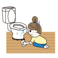 サンコー 便器すきまテープ ネコ 便器 シート トイレ 床 隙間 すきま 床シート 汚れ防止 汚れ 防止 337498 1個（直送品）