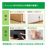 ニトムズ エコロジカル 強力両面テープ 粗面接着用（厚手） 幅15mm×長さ8m TT0005 1巻