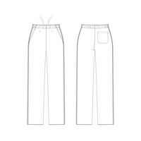 明石スクールユニフォームカンパニー ユニセックスストレートパンツ ネイビー L UQM2110-5-L 1枚　白衣（直送品）