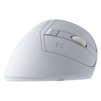 ナカバヤシ 無線静音5ボタンエルゴノミクスマウスホワイト MUS-RKF179W 1個（直送品）