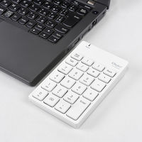 ナカバヤシ 無線静音テンキー／ホワイト TNK-SR227W 1個（直送品）