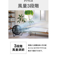 CATERPILLAR 45cmフロアーファン羽根軸180°半回転機能付工業扇　ブラック EEMＦ-18S180BK 1台（直送品）