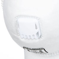 川西工業　「現場のチカラ」　使い捨て防塵マスク　DS2/N95　排気弁付き　MK910-N95DS2V　1箱（10枚入）　 オリジナル（わけあり品）