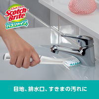 スリーエム(3M) スコッチブライト バスシャイン すきまブラシ お風呂掃除 抗菌 目地 壁 すきま B-511J  (1個入)