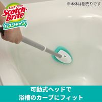 スリーエム(3M) スコッチブライト バスシャイン ハンディスポンジロング(伸縮)取り換え用スポンジ お風呂掃除 床あか B-560J (1個入)
