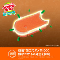 スリーエム(3M) スコッチブライト バスシャイン 抗菌スポンジ(研磨粒子なし) お風呂掃除 オレンジ BM-22K (1個入×3)