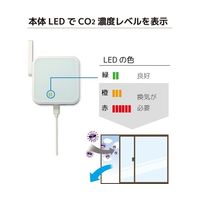ラトックシステム WiーFi CO2センサー RS-WFCO2 1個 64-9077-81（直送品）