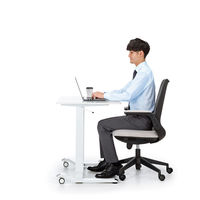 【アウトレット】サンワサプライ ガス昇降デスク 幅900×奥行600×高さ683～1070mm ホワイト ERD-G9060W 1台（直送品）