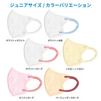 立体フェイスラインマスク 7枚入 ジュニア 白×ローズ 3袋セット RFK-WR-AS 1セット（3袋） エスパック（直送品）