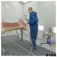 アクアシステム 無給油エアモーター式工場扇(フロア型) 4-4067-01 1個（直送品）