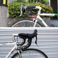 GORIX 自転車バーテープ (GX-BARA) バラ柄　(ブラック×ブルー) 43073 1個（直送品）