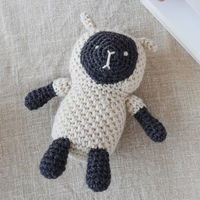 原ウール Knitworm 編み物キット 2-12　あみぐるみの羊さんキット 1セット（直送品）