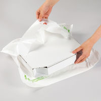 持ち帰り袋 ステイブルバッグバイオ25 乳白 No.75 800枚(100枚×8) 0482528 1ケース(800枚入(100枚×8袋))（直送品）