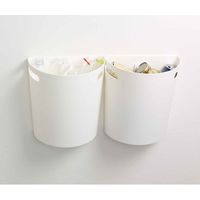 伊勢藤 ゴミ箱 壁掛けダストボックス 9L ホワイト 222585 1個