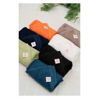 旭紡績 フェイスタオル 泉州 34×80cm いとやのタオル ペルーコットン 日本製 黒 327635 1個（直送品）