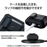 AirPods Pro 第2世代 ケース ハイブリッド フタ開閉ロック機能 ブラック AVA-AP4ZEROLBK エレコム 1個（直送品）