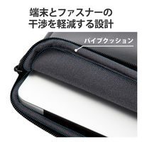 パソコンケース 14インチ 耐衝撃 スリム ファスナー式 グレー BM-IBTHF03GY Z43:AA43エレコム 1個（直送品）