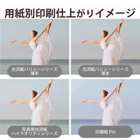 プリンター用紙 写真用紙 2L判 100枚 光沢 薄手 ホワイト EJK-TVL2L100 エレコム 1個