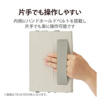 iPad Pro 12.9インチ用 ケース ソフトレザー 手帳型 2アングル ブラック TB-A22PLPLFBK エレコム 1個（直送品）