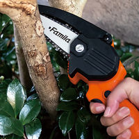 ファミリー・ライフ 充電式LEDライト付きハンディーチェーンソー ダブルバッテリー 04153 1個