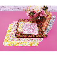 プレーリードッグ シュシュフルールハンカチ 小花 サックス CFH-504 1セット(3枚)（直送品）